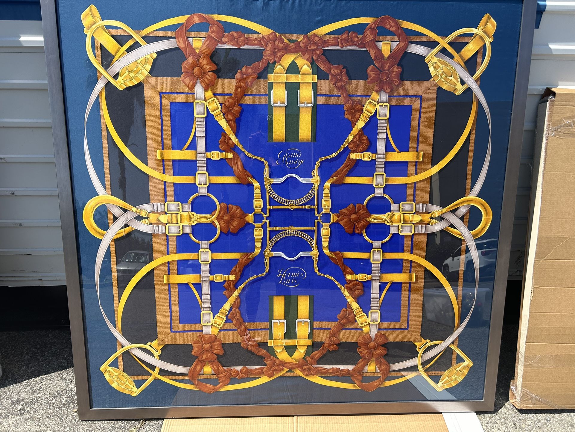 Authentic Hermes Framed