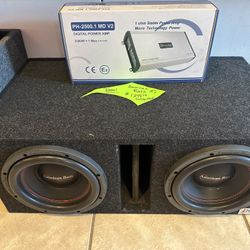 American Bass 12s And Amp Installed