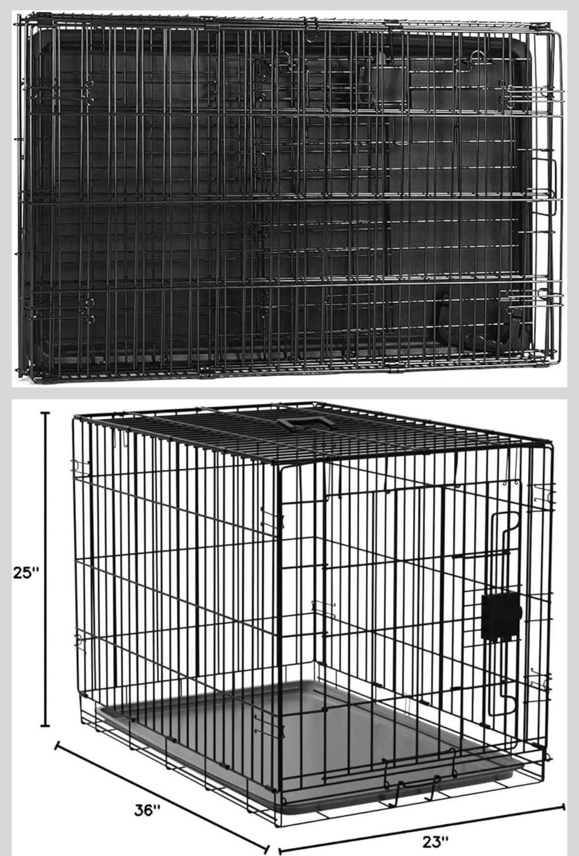 Dog crate, collapsible, med/large dogs (2 available)