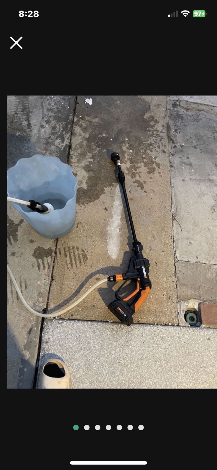 Paid $140  Worx 20V Power Share Hydroshot Portable Power Washer 