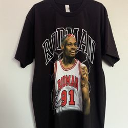 Dennis Rodman Graphic Tee Shirt LARGE