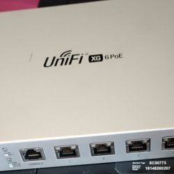 Ubiquiti UniFi Switch 6 XG PoE 10G 6-Port Switch (US-XG-6POEt