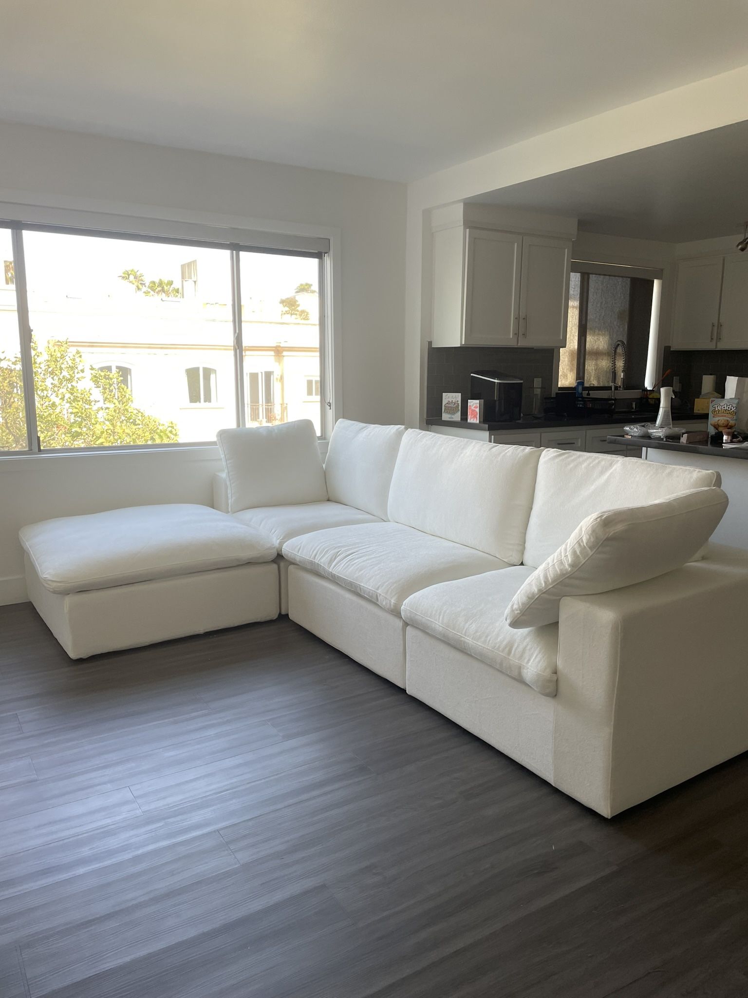 New🤍 White Cloud Sectional Couch