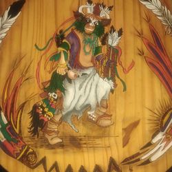 Awesome Sedona artist Linda Hopp Hill  did great job on this two sided piece