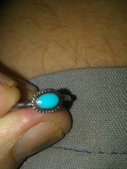 Real stone.sterling silver ring