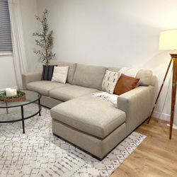 Crate And Barrel Axis Sectional Couch 