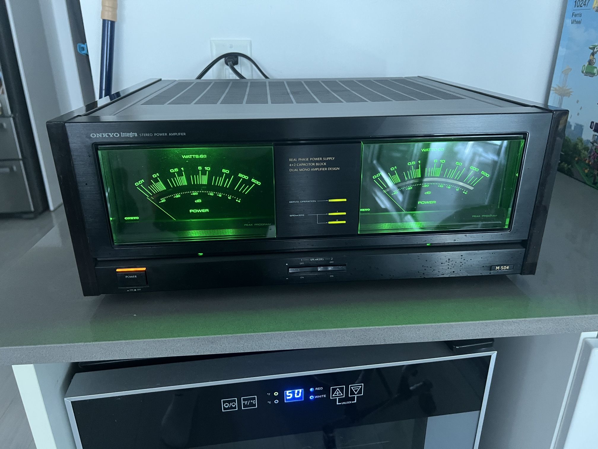 Onkyo Integra M-504 stereo power amplifier in great condition