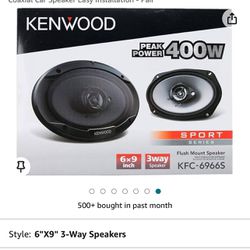 Kenwood Sport Series 6x9 Speakers (6-mo Old) ~ Qty 2