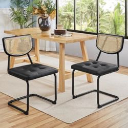 Yaheetech Rattan Dining Chairs Set of 2