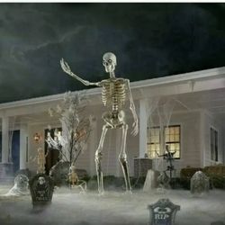 12 Foot LCD Skeleton Halloween Decoration