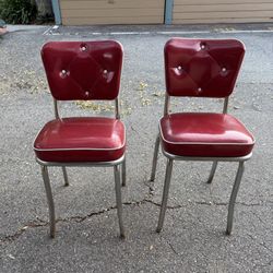 Pair (2) Of Ms. Lucey Diner Chairs