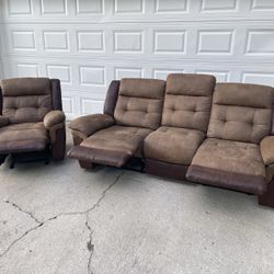 Recliner Couch Set