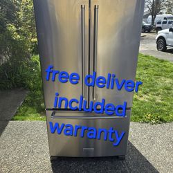 30 Days Warranty (KitchenAid Fridge Size 36w 27d 69h) I can Help You With Free Delivery Within 10 Miles Distance 