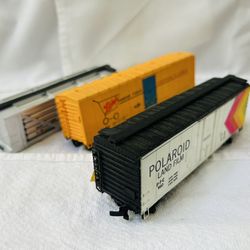 Vintage HO Scale Train Box Cars by AH