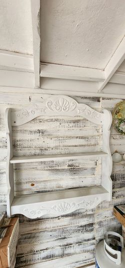 Shelf decoration. Shabby style.