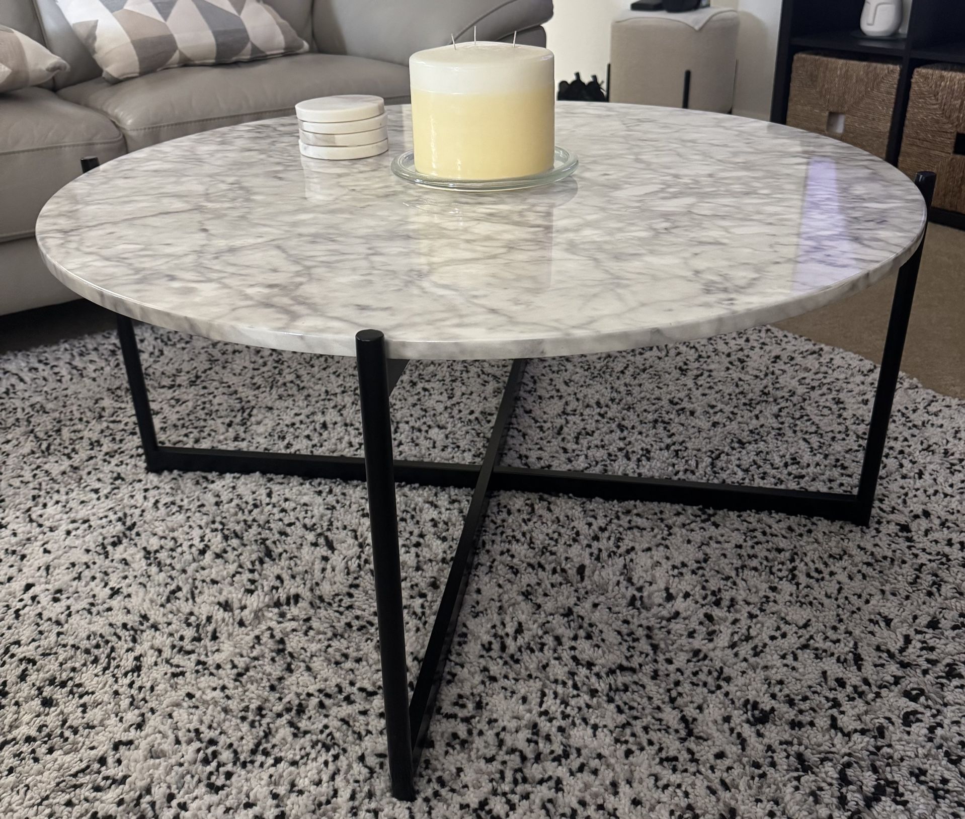 Coffee Table, Side Table And Mirror