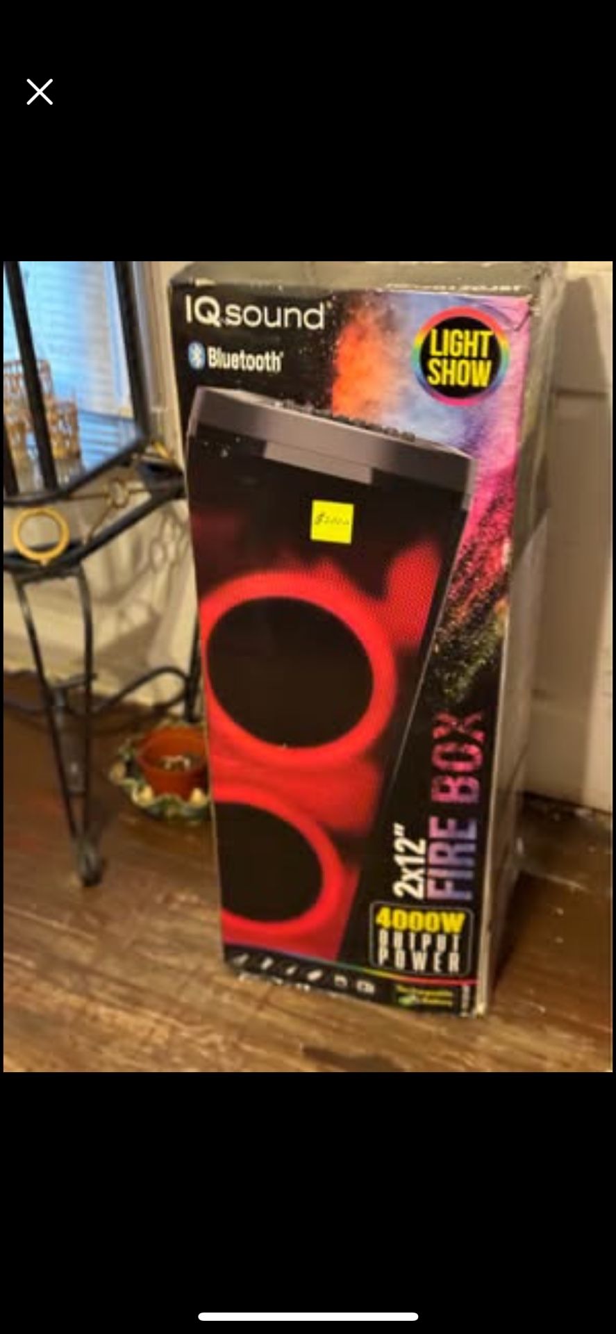 (IQ SOUND BLUETOOTH LIGHT SHOW 2X12β FIRE BOX)