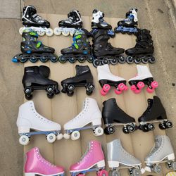 ROLLER SKATE ROLLER BLADES DIFFERENT SIZE AND PRICES 