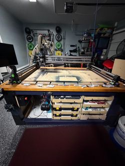 One Finity CNC machine. X 50 journeyman 48 x 32.