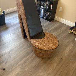 Leopard Heel Chair
