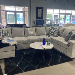 4TH OF JULY SALE 🚨‼️ Grey Sectional ☑️⭐️ $2,699