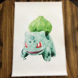 Pokemon Bulbasaur Canvas Art Print
