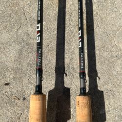 Falcon Evo Bait Casting Rods (2x) New Med Action 