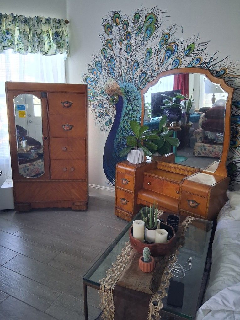 Waterfall Armuar And Waterfall Vanity