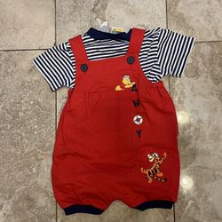 Vintage Winnie The Pooh Romper&Shirt Size 12 Months