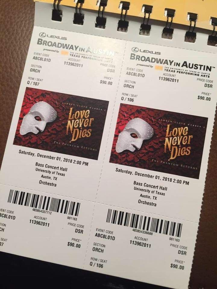 Broadway show love never dies