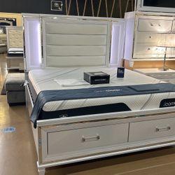 King Bed Frame (No Mattress Included)  