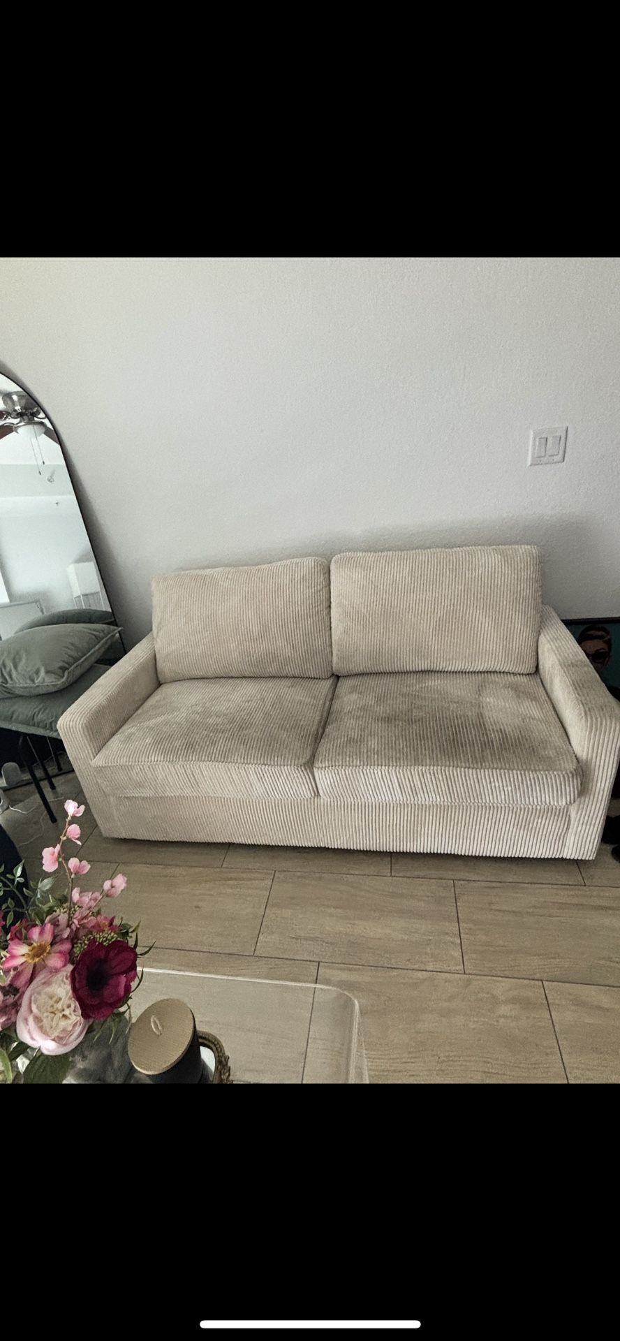 Corduroy Pull Out couch