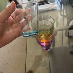 Colorful Glass Cups