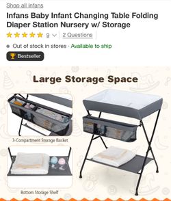 Infant Foldable Changing Table