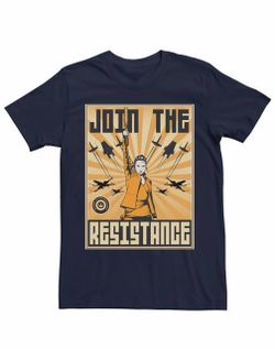 New Men's Star Wars Rey Join The Resistance Poster Tee size M