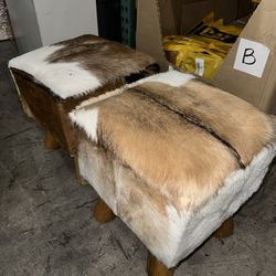 Cow Hide Stools