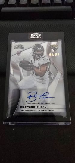 Bhayshul Tuten Rookie Auto Topps Chrome Black /299