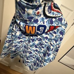 Blue bathing ape hoodie