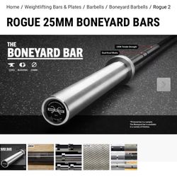 Rogue Boneyard 28mm 20KG Olympic barbell