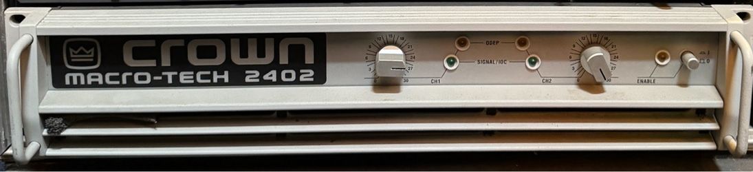 Crown Macro-Tech 2402 professional two-channel power amplifier