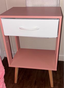 Pink side tables