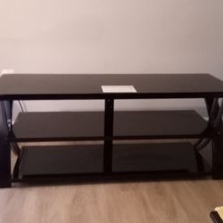 TV Stand Black Good Condition 