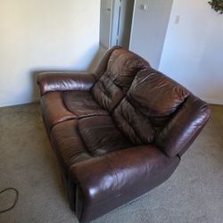Leather Loveseat