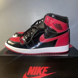 NIKE JORDAN 1 RETRO HIGH OG 'PATENT BRED'