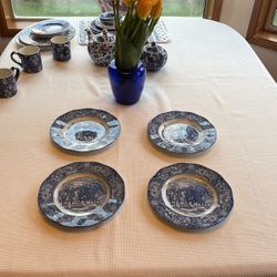 Liberty Blue Washington at Valley Forge plates
