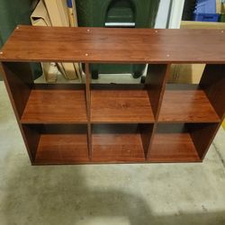 Storage Unit Minor Scratches Inside Squares Brown 36" X 12" X 24"