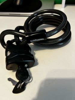Kryptonite Double Loop Cable & Padlock Bicyce Lock
