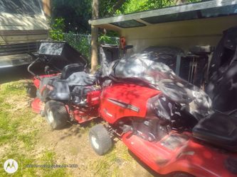 2 craftsman mowers