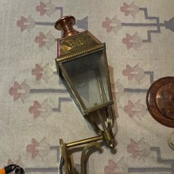 Brass And Copper Passage Lamp