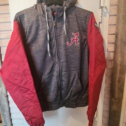 Alabama CRIMSON TIDE JACKET LIGHTWEIGHT Hoodie Size MEDIUM AND XL AVAILABLE NEW 